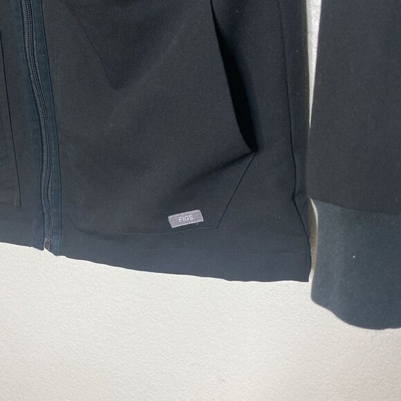 FIGS Technical Collection Men’s Black Scrub Jacket Size M - Picture 2 of 7
